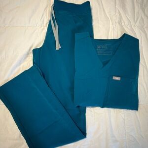 FIGS Pacific Blue Scrubs XXS/XS